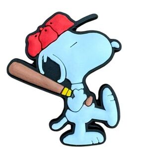 Peanuts Snoopy Baseball Croc Charm
